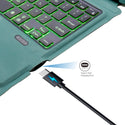 TECPHILE - T207D Wireless Keyboard Case for iPad - 12