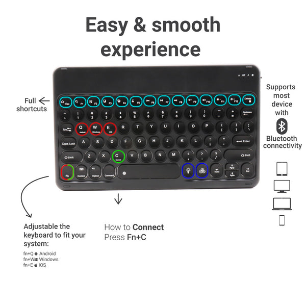 TECPHILE - X3D Wireless Keyboard - 7