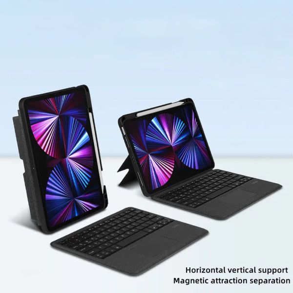TECPHILE - YJ11 Wireless Keyboard Case for iPad - 9