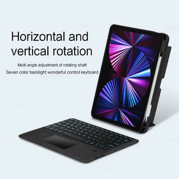 TECPHILE - YJ129 Wireless Keyboard Case for iPad Pro 12.9 inch - 10