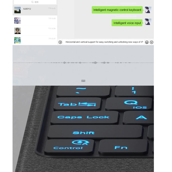 TECPHILE - YJ209 Wireless Keyboard Case for iPad - 8