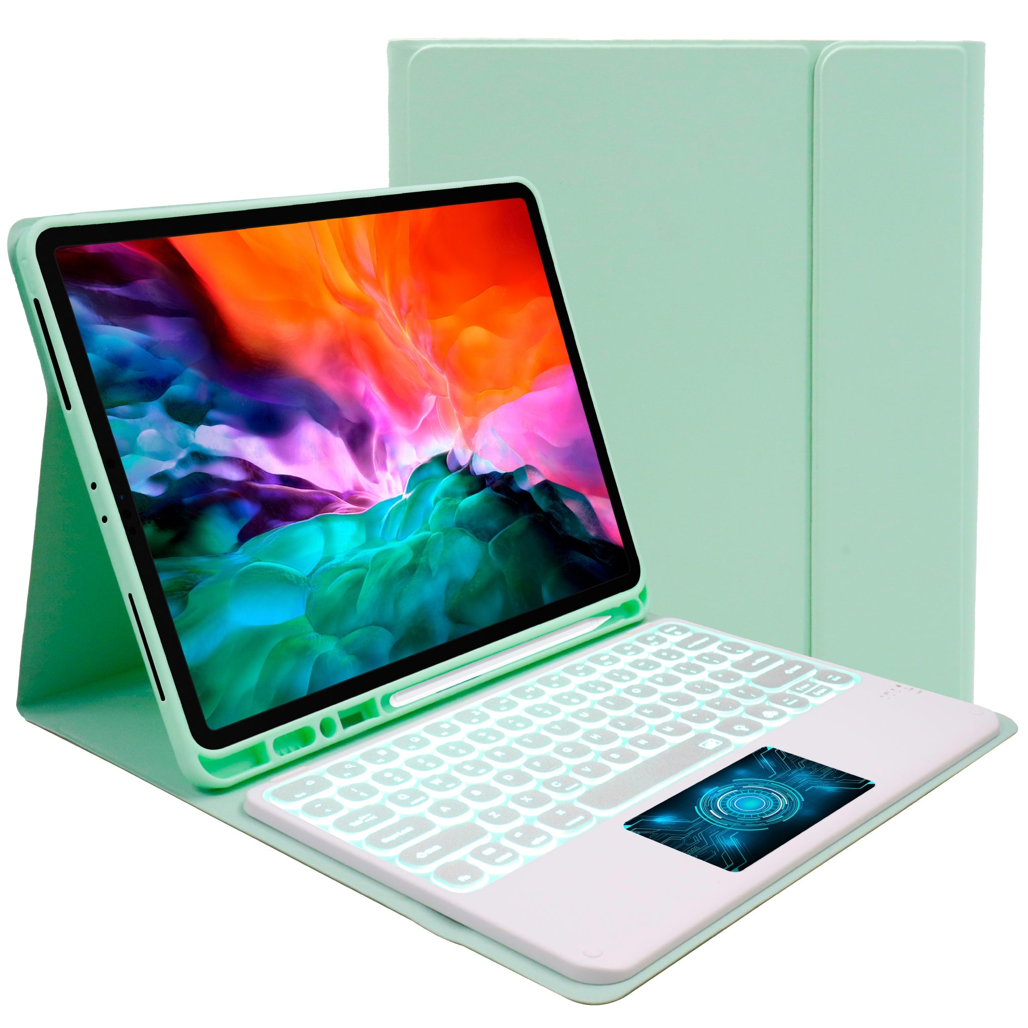 Concept-Kart-TECPHILE-YM131T-Wireless-Keyboard-Case-for-iPad-Green-163578_1