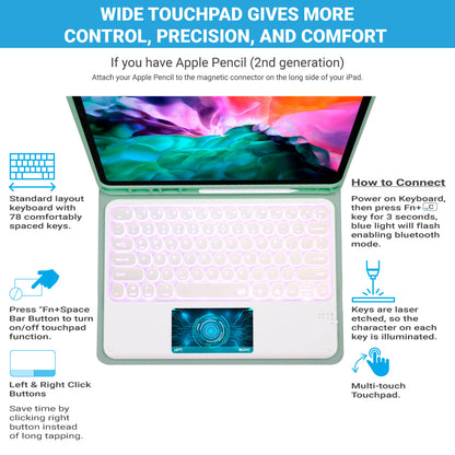 Concept-Kart-TECPHILE-YM131T-Wireless-Keyboard-Case-for-iPad-Green-163578_3