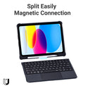 TECPHILE - T5208D Wireless Keyboard Case for iPad - 6