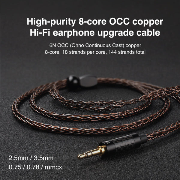 TRN - T4 8 core OCC Copper Upgrade Cable for IEM - 6