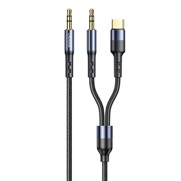 USAMS - US-SJ555 2 IN 1 3.5mm + TypeC to 3.5mm Audio Cable - 1