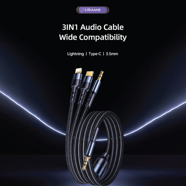 USAMS - US-SJ556 3IN1 Audio Cable - 5