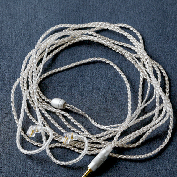 ZR Audio - 4 Core Silver Plated Upgrade Cable for IEM (3M) - 9