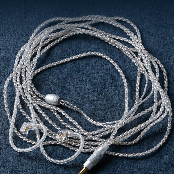 ZR Audio - 4 Core Silver Plated Upgrade Cable for IEM (3M) - 2