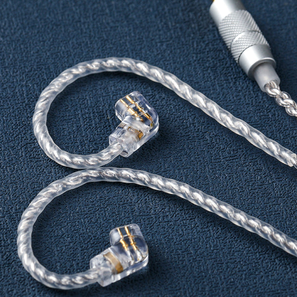 ZR Audio - 4 Core Silver Plated Upgrade Cable for IEM (3M) - 3