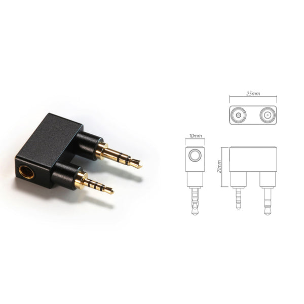 ddHiFi – DJ44K 4.4mm Female to 2.5mm Balanced Adapter for Astell & Kern Players - 3