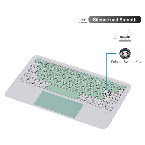 TECPHILE - B102 Wireless Keyboard with Touchpad - 29