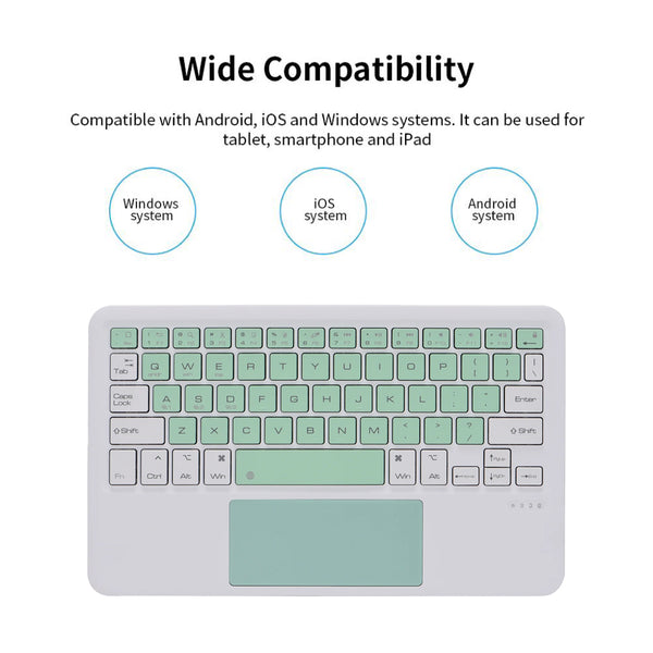 TECPHILE - B102 Wireless Keyboard with Touchpad - 26