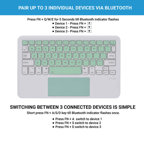 B102 Wireless Keyboard with Touchpad - 31