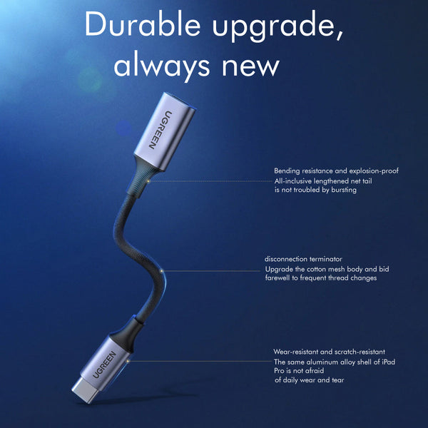UGREEN - US342 USB C to Lighting Audio Adapter - 5