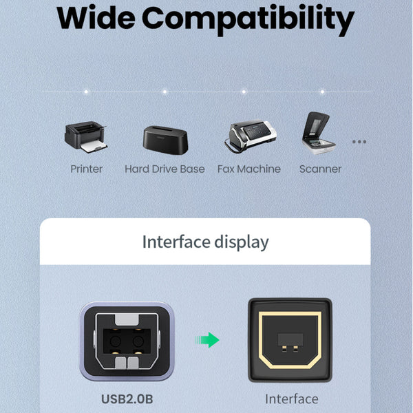 UGREEN - US382 USB-C Female to USB-B Male Adapter - 4