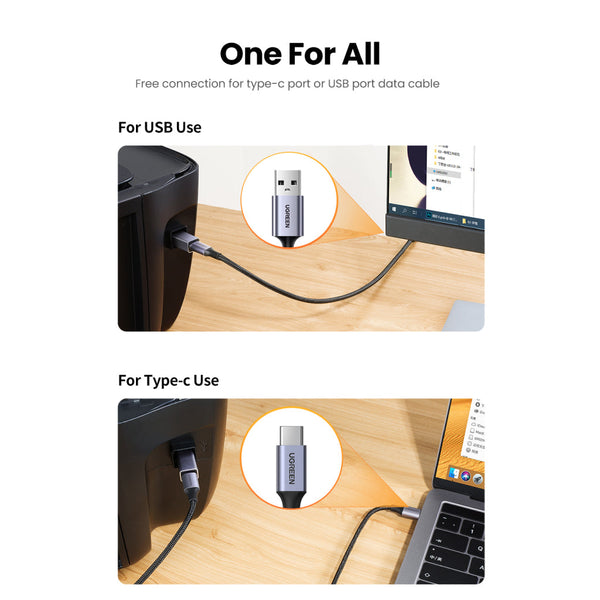 UGREEN - US382 USB-C Female to USB-B Male Adapter - 5
