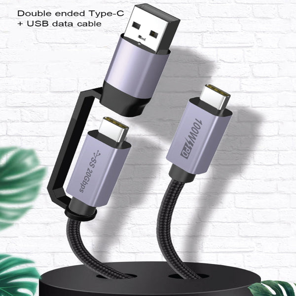 URVNS - C43 PD100W 2 IN 1 USB-C Cable - 9