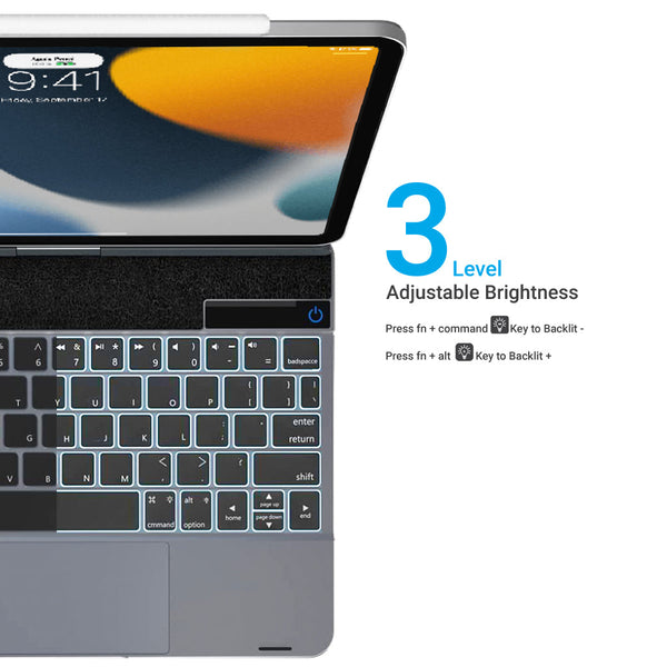 Doqo - F109 Pro Magnetic Keyboard Case for iPad - 2