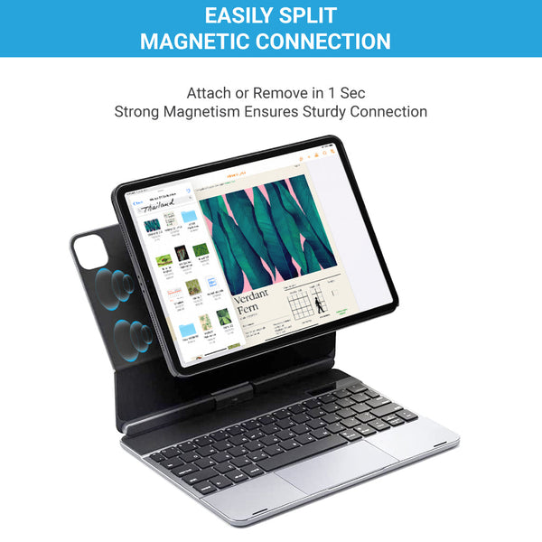 Doqo - F109 Pro Magnetic Keyboard Case for iPad - 6
