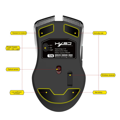 HXSJ - T26 Wireless Gaming Mouse