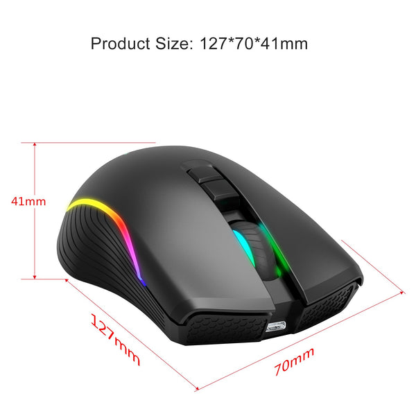 HXSJ - T26 Wireless Gaming Mouse - 8